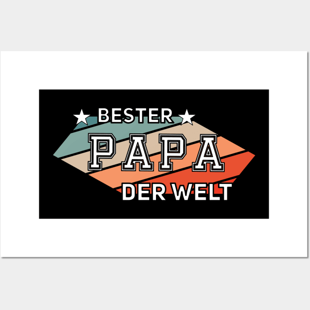 Bester Papa der Welt Wall Art by DePit DeSign